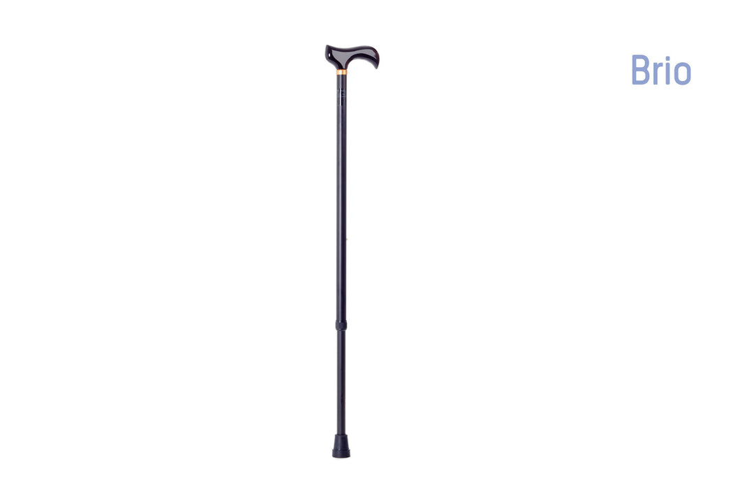 BASTONE ALLUMINIO REGOLABILE MANICO A T MORETTI RP148 NERO