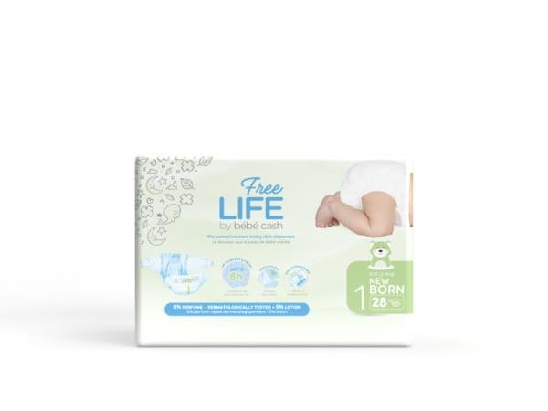 PANNOLINI FREE LIFE NEWBORN 1 2-5KG 28PZ