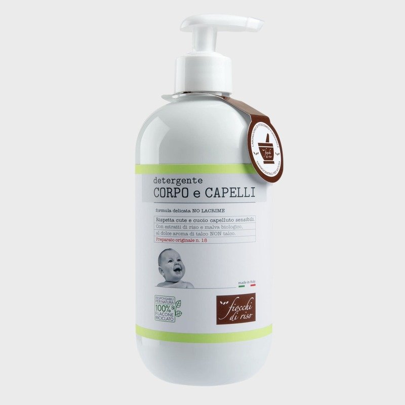 Fiocchi di Riso detergente corpo e capelli Talco 400ML