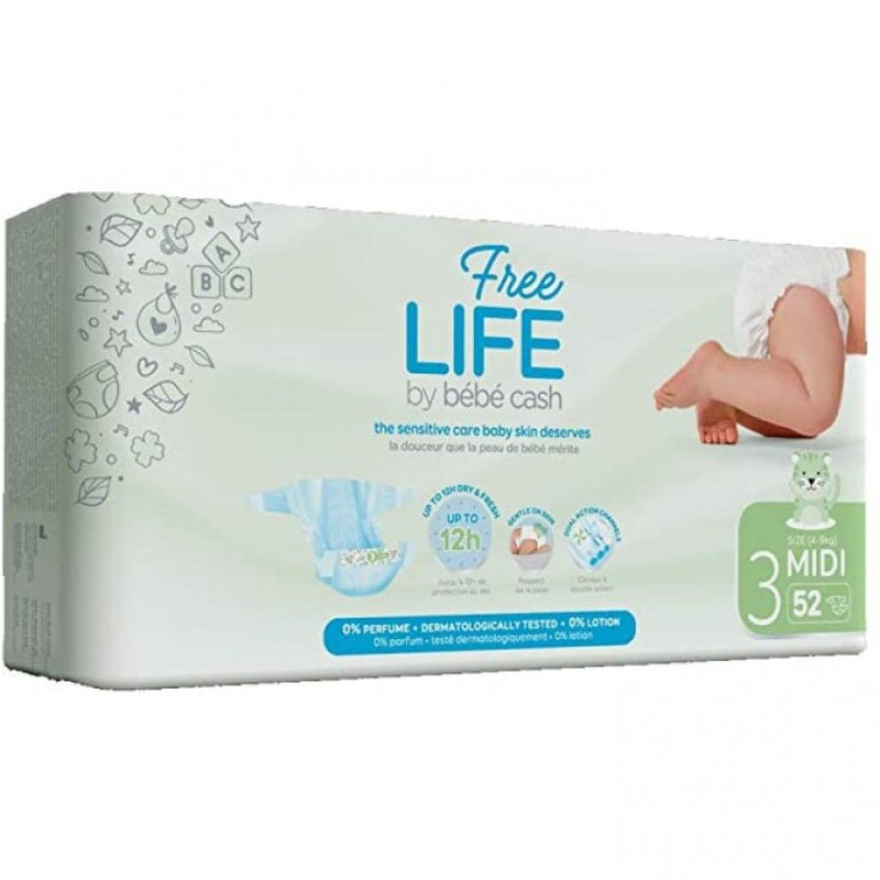 PANNOLINI BAMBINI FREE LIFE MIDI TG 3 4-9KG