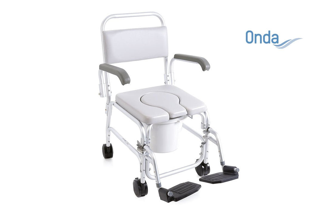 Sedia doccia e WC fissa con ruote RS940 Moretti