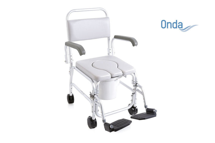 Sedia doccia e WC fissa con ruote RS940 Moretti