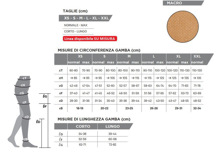 Gloria Cotton EVO gambaletto CL 1 punta aperta 162