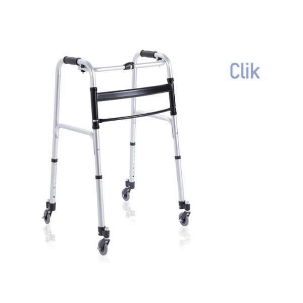 Deambulatore 4 ruote girevoli altezza regolabile Moretti RP733