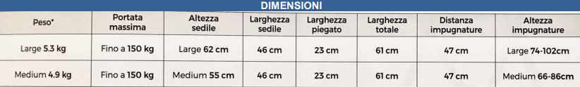 SPACE LX ROLLATOR REHASENSE LEGGERO 5KG