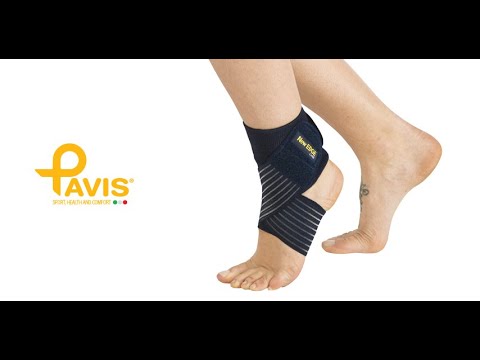 Cavigliera elastica con bendaggio a 8 Pavis 015 taglia unica