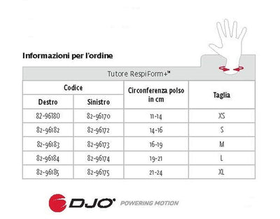 RESPIFORM+ TUTORE POLSO CON POLLICE DONJOY