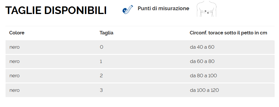 1506 Reggibraccio nero adulti Dr. Gibaud