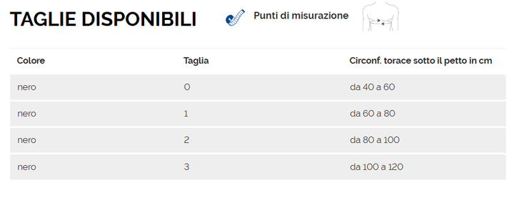 1506 Reggibraccio nero adulti Dr. Gibaud