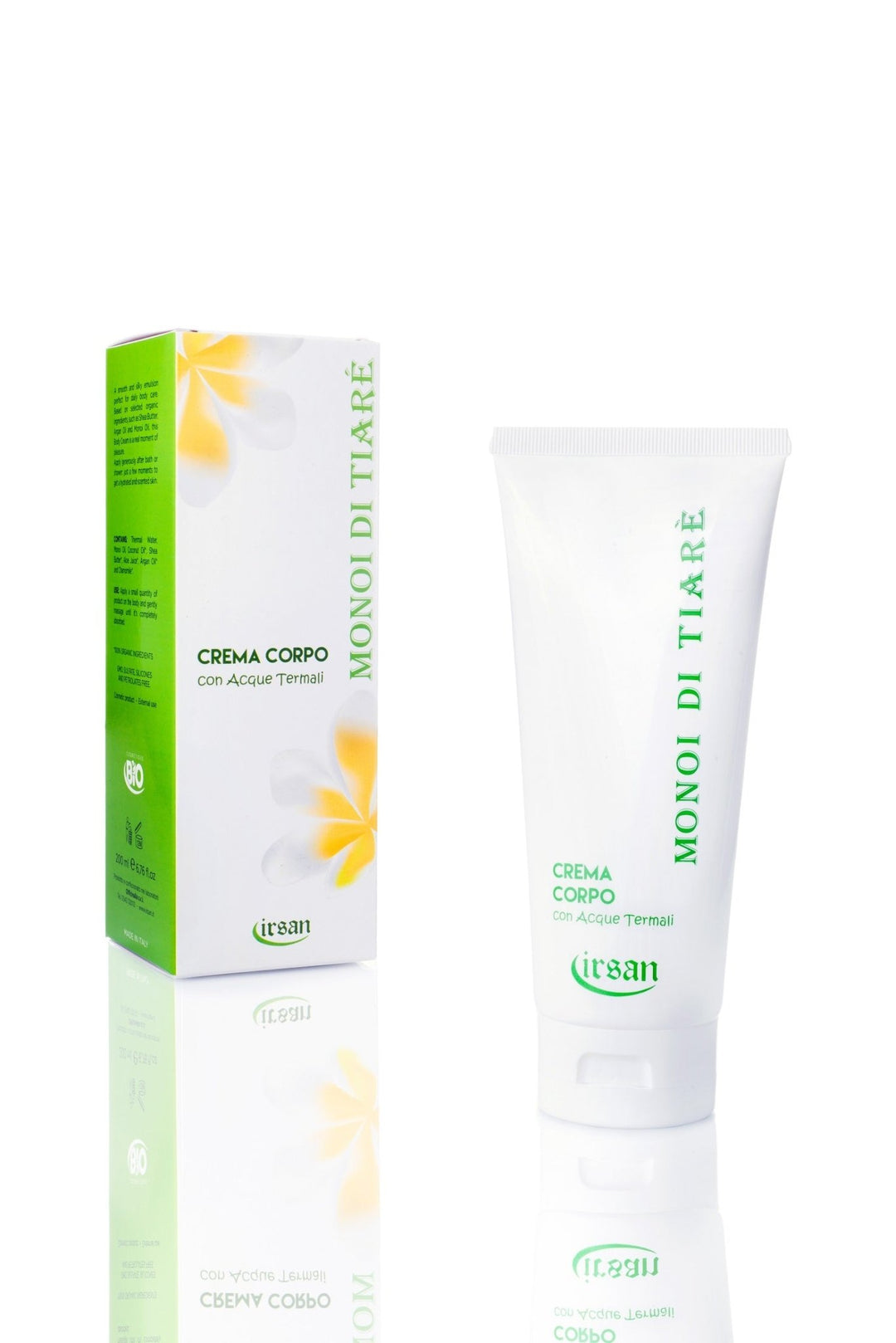 Crema corpo 200ml monoi di tiare Irsan bio vegan Irsan