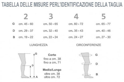 Gambaletto prevein lady 1 classe punta chiusa Flebysan