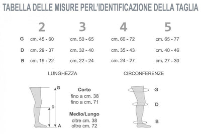 Collant prevein lady punta chiusa microfibra 1 classe Flebysan
