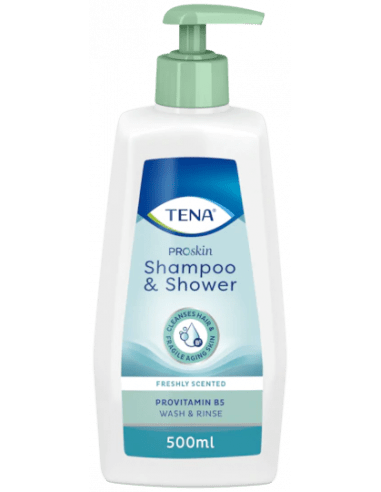 Tena shampoo &amp; shower 500ml Tena