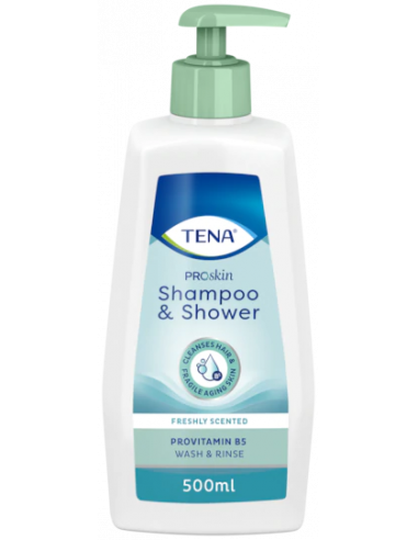 Tena shampoo & shower 500ml Tena