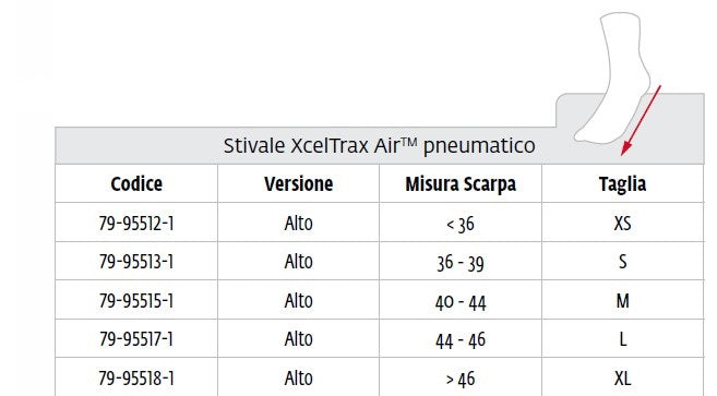 Stivale walker semi rigido alto Donjoy Xceltrax